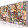 iCasso Floral Desk Pad Mat, Large Mouse Pad, Desk Matt by iCasso