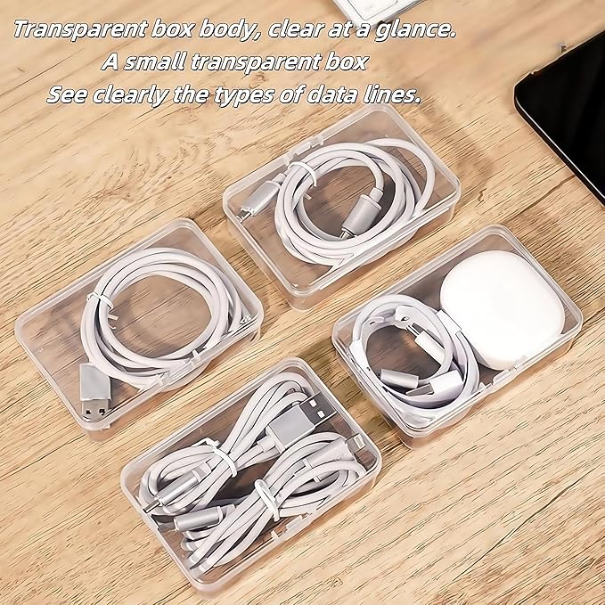 11 Box Cable Organizer Storage Box, Desktop Cable Management - Image 5