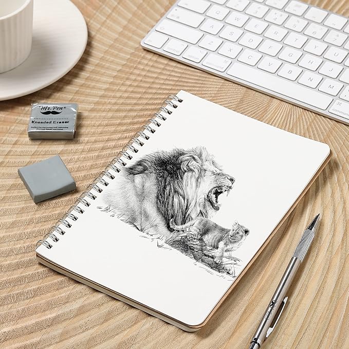 Mr. Pen- Kneaded Erasers, 1.44" x 1.36", 6 Pack, Graphite & Pastel Drawing - Image 5