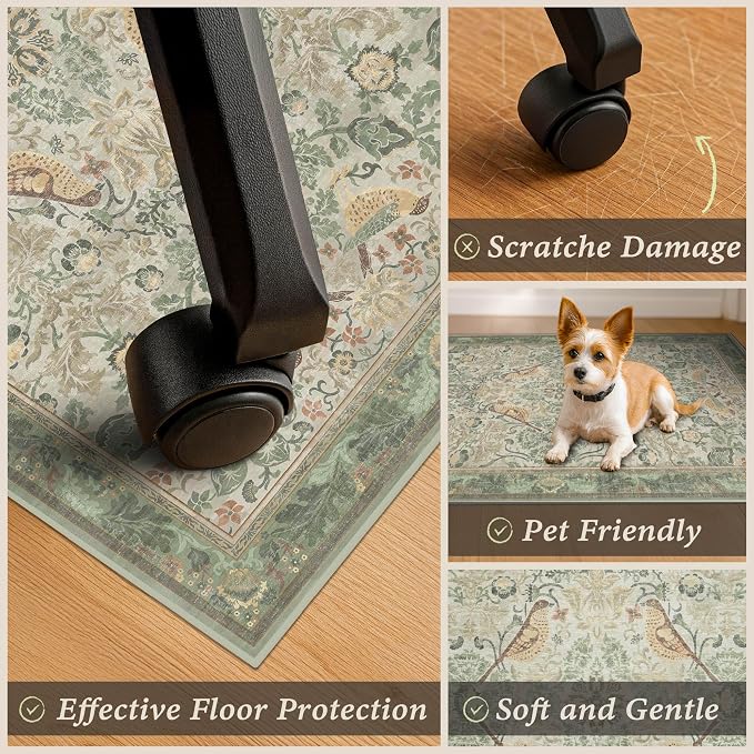 Vintage Farmhouse Office Chair Mat - Image 4