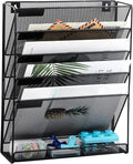 EASEPRES Desk File Organizer Mesh 6-Tier, Hanging Wall Mount Document by EASEPRES