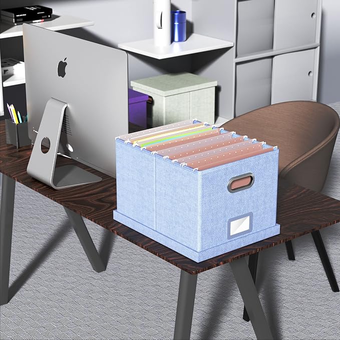 Oterri 2 Pack File Storage Organizer, Filing Box, Portable File Box - Image 6
