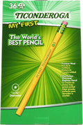 Ticonderoga My First Wood-Cased Pencils, #2 HB Soft, by Ticonderoga