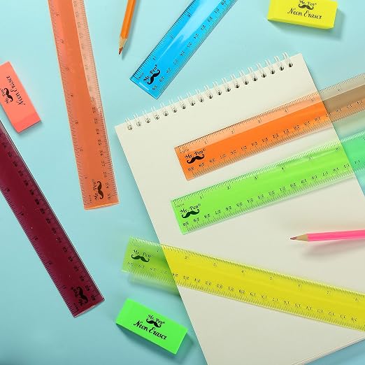 Mr. Pen- Plastic Rulers, 12 Inch, 6 Pack, Durable Transparent Rulers - Image 8