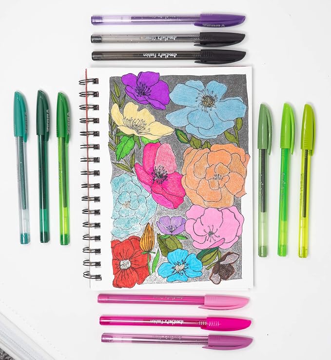 Zebra Pen, doodler’z Gel Stick Pens, 1.0mm Needle-Point Tip, Metallic Gel Ink - Image 3