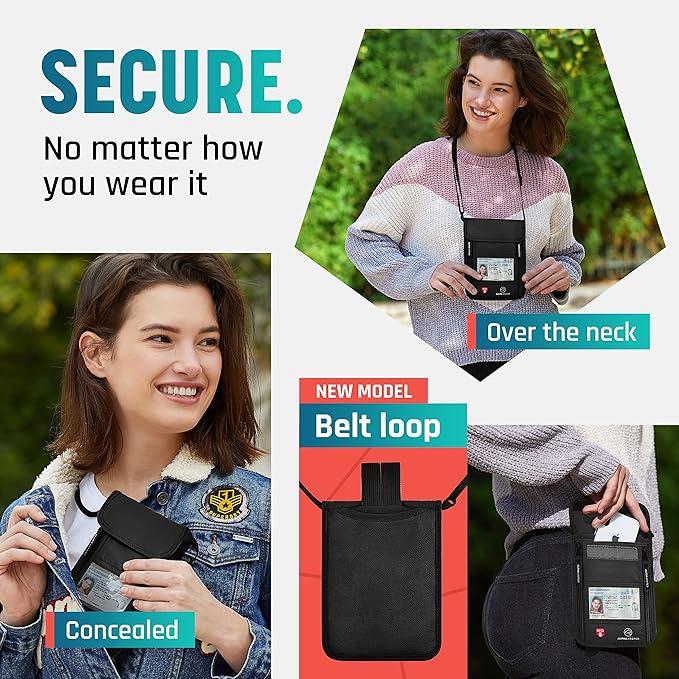 Neck Wallet, Travel Pouch For Passport Holder And Documents, Travel Neck Wallet - Image 2