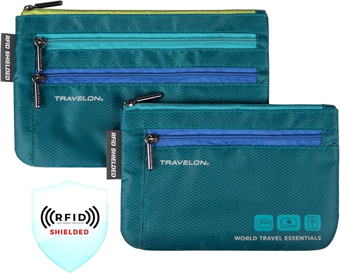 Travelon World Travel Essentials Set of 2 Currency and Passport Organizers - Image 3