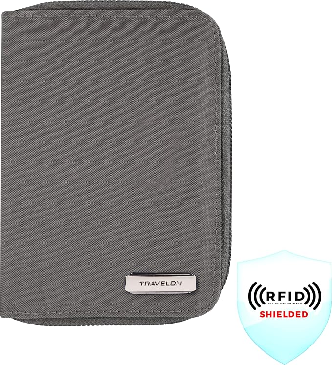 Travelon RFID Blocking Passport Zip Wallet - Image 2