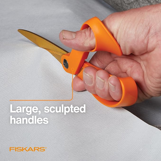 Fiskars Titanium Shop Shears, Stainless Steel Precision-ground Scissors - Image 5