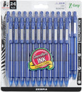 Zebra Pen Z-Grip Retractable Ballpoint Pen, Smooth-Flowing Blue Ink, 1.0mm by ZebraPen