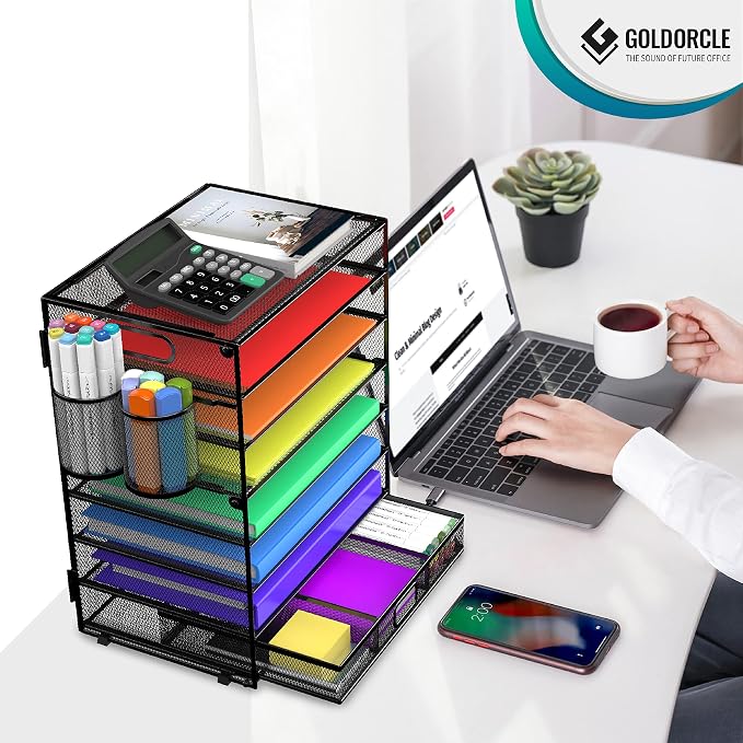 8 Tier Paper Letter Tray Organizer - Image 6