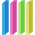 EBOOT 20 Pack Plastic Ruler 12 Inch Straight Flexible Ruler by eBoot