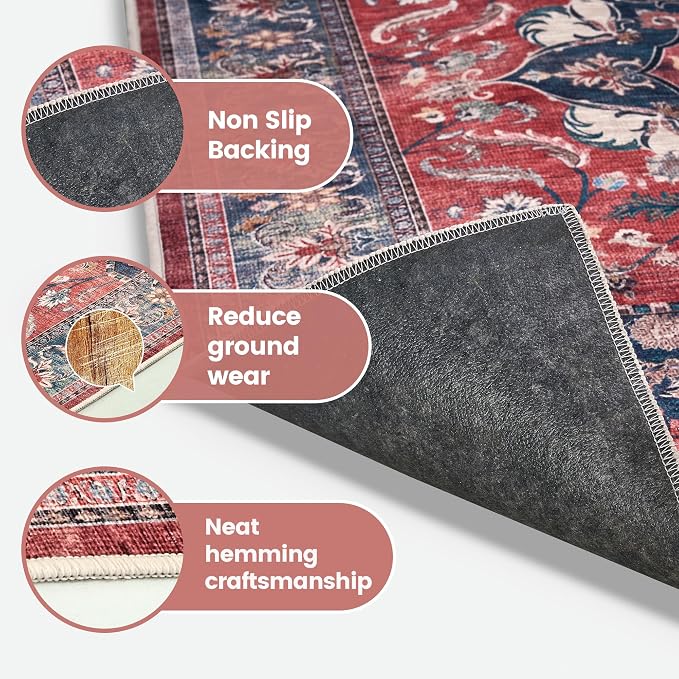 Office Chair Mat for Hardwood Tile Floor, Machine Washable Office Area Carpet - Image 4