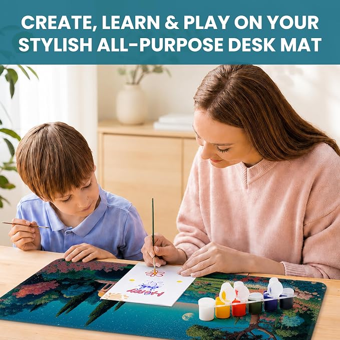 Aesthetic Desk Mat, Cute Classical Garden Desk Pad Protector - Image 7