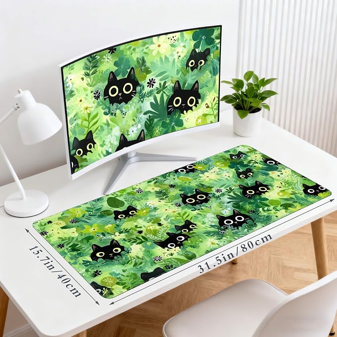 Desk Cover Mat, Extended Large Anime Mouse Pad, Computer Laptop Mat Desk Decor - Image 2