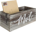 MyGift Mail Holder Storage Organizer Box Torched Wood by MyGiftHome