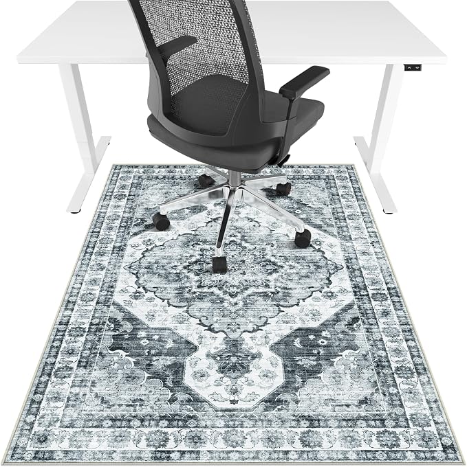 Office Chair Mat for Hardwood Floor&Tile Floor, Under Desk Rug for Rolling by LreedyMat
