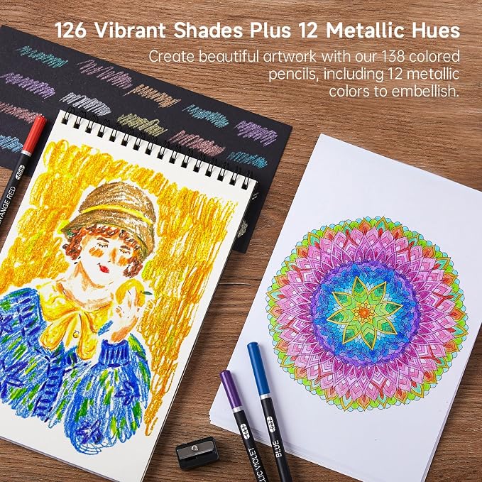 Shuttle Art 138 Colored Pencils - Image 5