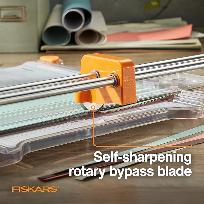 Fiskars ProCision Rotary Bypass Paper Trimmer, Self-Sharpening, Paper Trimmer - Image 5