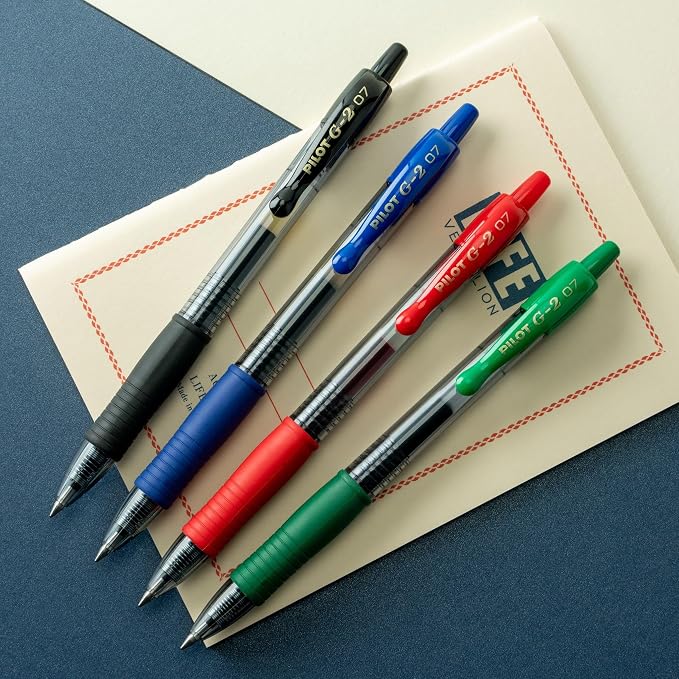 Pilot G2 Pens, Premium Refillable And Retractable Gel Ink Pens Fine Point 0.7mm - Image 5