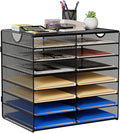 EasyPAG Paper Trays for Classroom 14 Tier Mesh Desk Organizer Shelves by EasyPAG