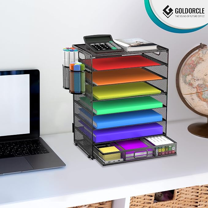 8 Tier Paper Letter Tray Organizer - Image 8