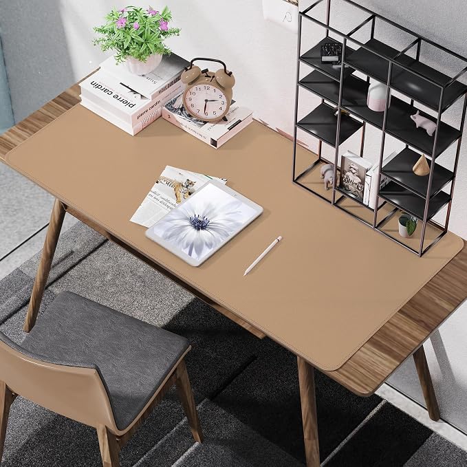 AFIING Cork Desk Mat 47" x 23.6", Dual-Sided Natural Cork & PU Leather Desk Pad - Image 6