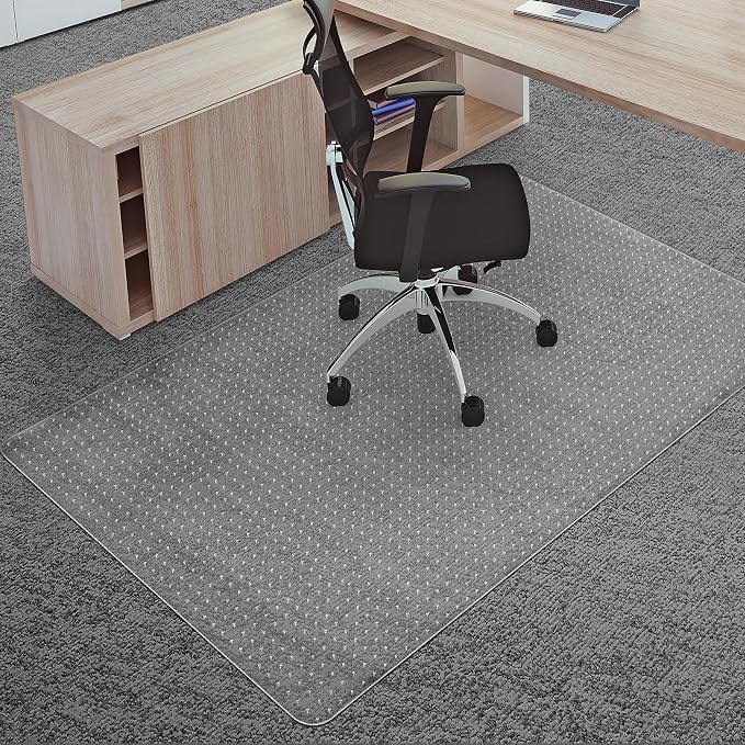 Office Chair Mat for Carpets, Non-Slip Computer Desk Chair Mat for Low Pile by LeapYouth