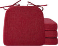 Ruqmuis Chair Cushions for Dining Chairs, D-Shaped Chair Pads by Ruqmuis