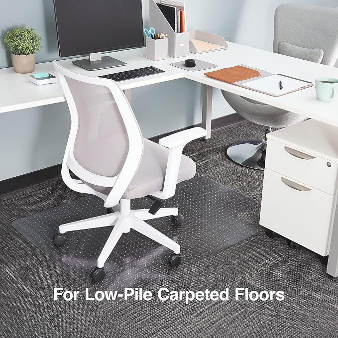 Staples Office Chair Mat, Low-Pile Carpets, Extended Under-Desk Coverage - Image 3