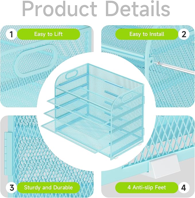 Cawukege 5 Tier Paper Organizer - Image 4