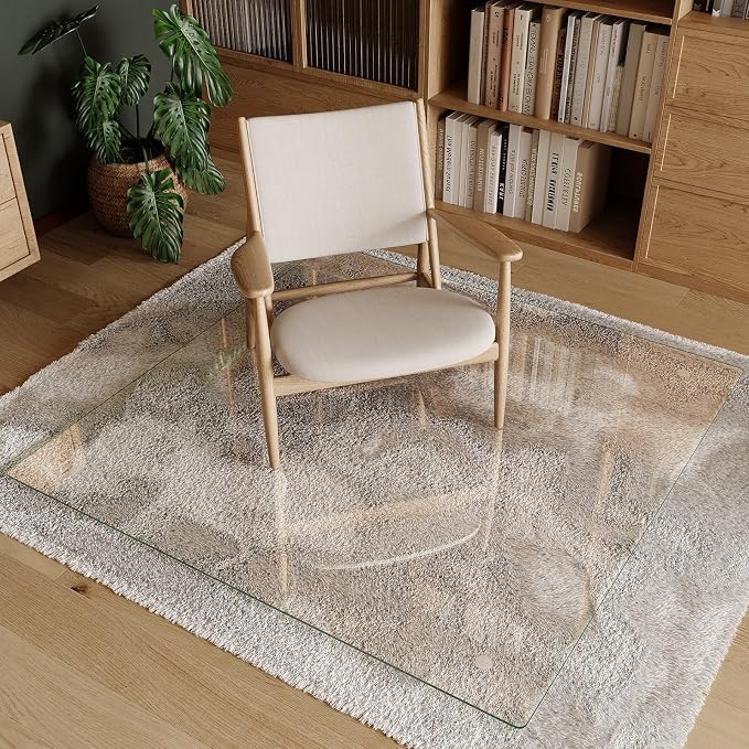 Koonmi Tempered Glass Chair Mat 48"x48" - Image 4