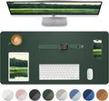 Leather Desk Pad Blotter, Mouse Pad, Office Desk Mat, Non-Slip PU Leather Desk by AFIING