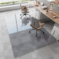 Tempered Glass Chair Mat, Hides Dirt/Fur, Noise-Free Gliding Shatterproof by MYSUNORIA