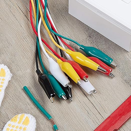 WGGE WG-026 10 Pieces and 5 Colors Test Lead Set & Alligator Clips, 20.5 inches - Image 6