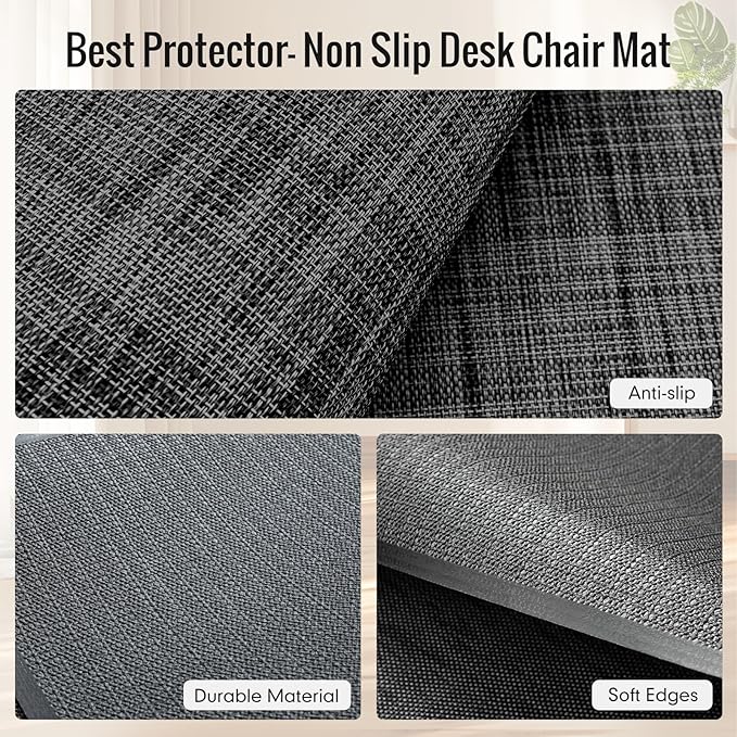 Office Chair Mat, Heavy Duty Floor Protector Rolling Chairs - Image 3