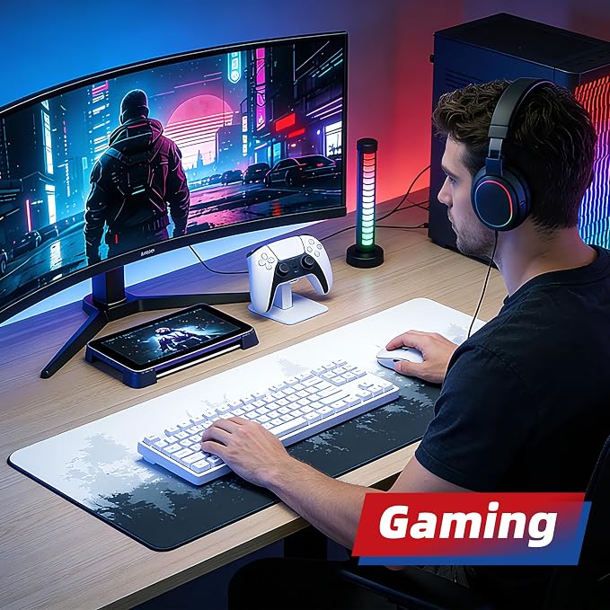 Galdas Mouse Pad For Gaming, Forest Background Pattern XXL XL Large Mouse Mat - Image 5