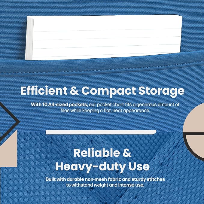 Hippo Creation Heavy Duty Storage Pocket Chart - Image 4