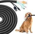 Split Wire Loom 1/4 Inch 100ft, Braided Cable Sleeve by QCSIW