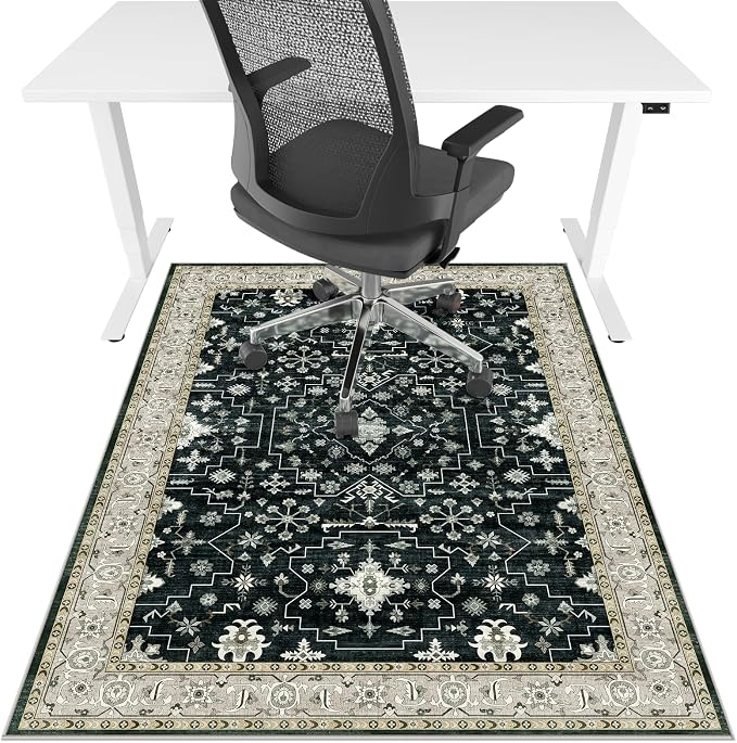 Office Chair Mat for Hardwood Floor&Tile Floor, Under Desk Rug for Rolling by LreedyMat