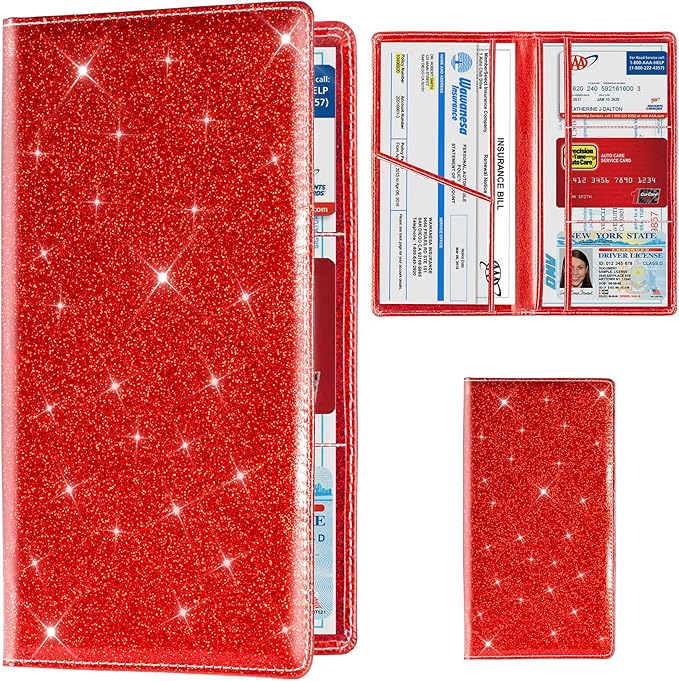 TOURSUIT Car Registration and Insurance Card Holder, Vehicle License Document by TOURSUIT