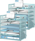 Daltack 6 Tier Paper Organizer for Desk, Paper Letter Tray Organizer for Desks by DALTACK