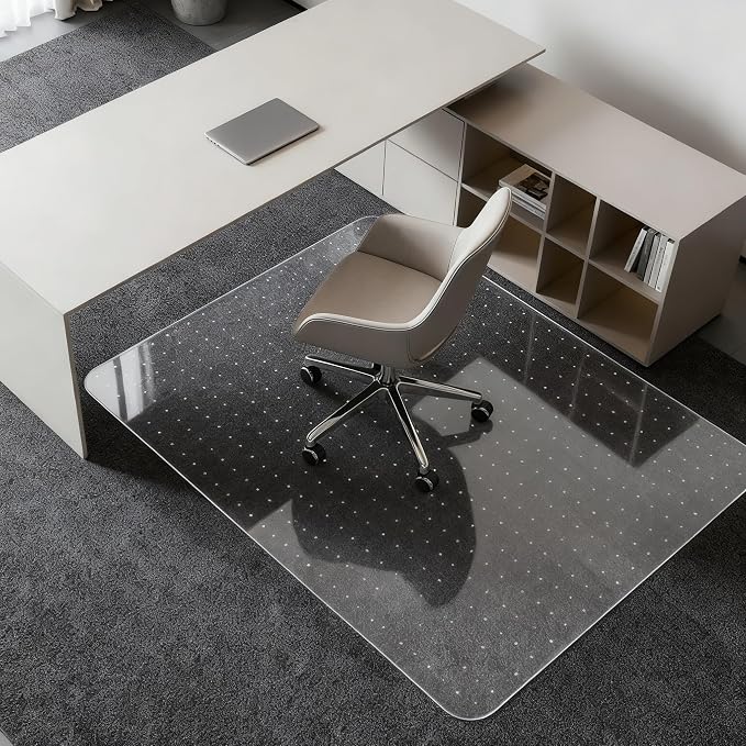 Kuyal Desk Chair Mat for Carpet, Office and Home, Easy Glide, Protects Floors by Kuyal