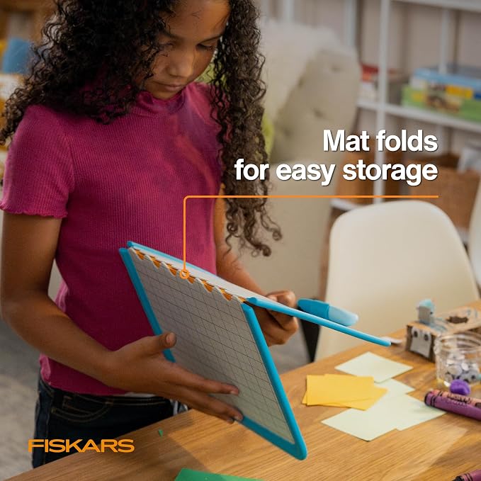 Fiskars Kids Cutting Pen with Foldable Non-Slip Mat – Safe Precision Tool - Image 7