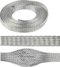 1/2" Wide Tinned Copper Braided Metal Wire Shielding Sleeve Ground Strap by BuyUneed