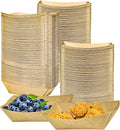 180 Pack 1/2 lb Disposable Kraft Food Paper Trays, Small Eco-Friendly Paper by MotBach
