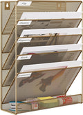 EasyPAG 5 Tier Wall File Holder, Mesh Hanging Folder Organizer by EasyPAG