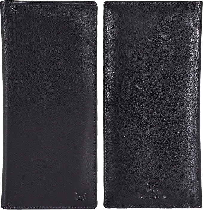 Long Wallet for Men Women Real Leather Bifold RFID Stylish Slim Handmade 2 ID - Image 5