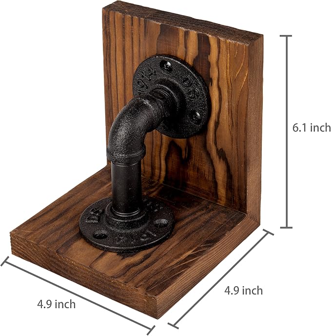 MyGift Book Ends, Decorative Bookends, Heavy Duty Book Holders - Image 6