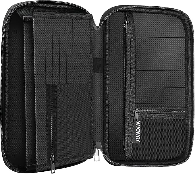 JUNDUN 2500℉ Fireproof Family Passport Holder Upgraded Material | RFID Blocking by JUNDUN